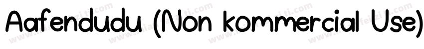 Aafendudu (Non kommercial Use)字体转换